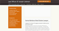 Desktop Screenshot of jliebmanlaw.com